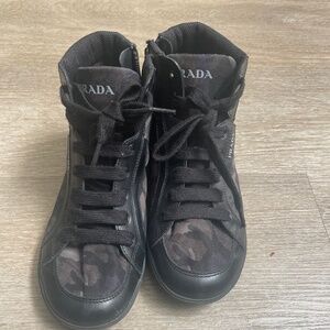 Prada Camo high top sneakers